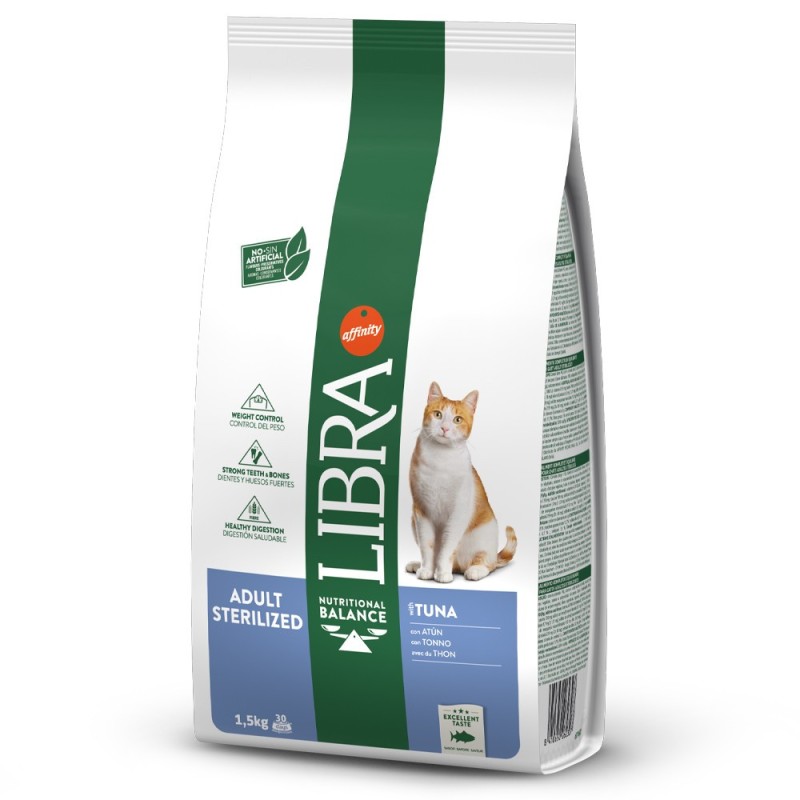 Ração para gato Libre Sterilized Atum