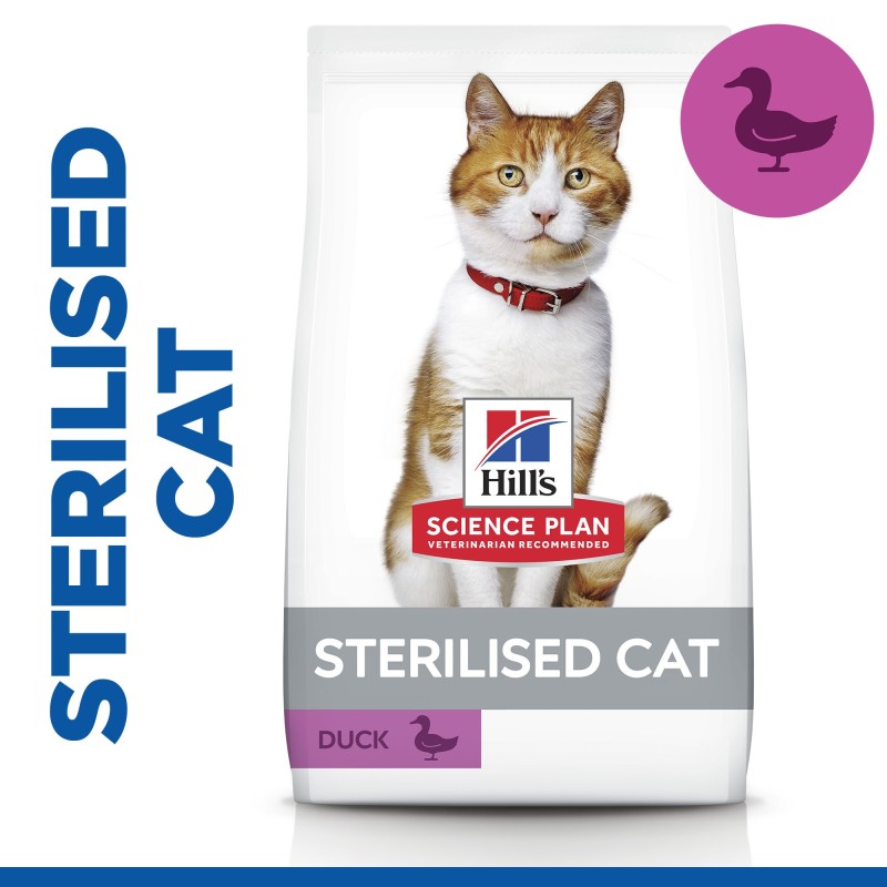 Ração para gato Hill's Sterilised Young Adult - Pato
