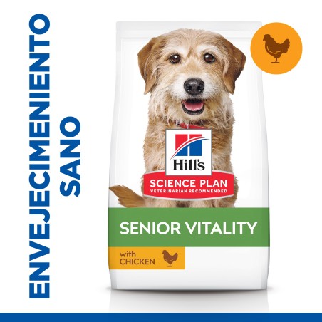 Ração para cão pequeno sénior - Hill's Youthful Vitality Small & Mini Mature 7+