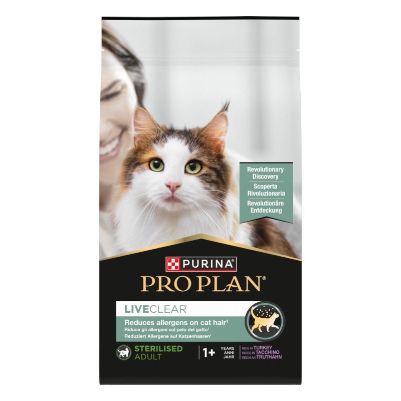 Ração para gato Pro Plan Live Clear Sterilised - Peru