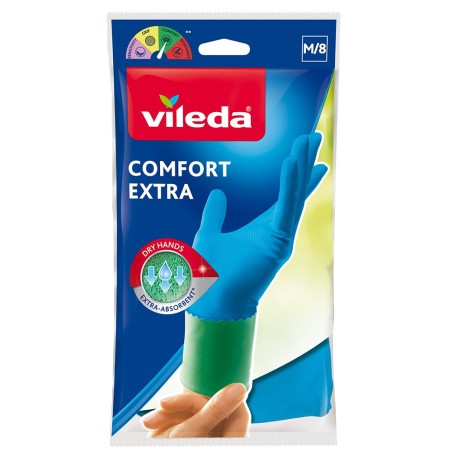 Luvas em látex duráveis Comfort Extra - Vileda