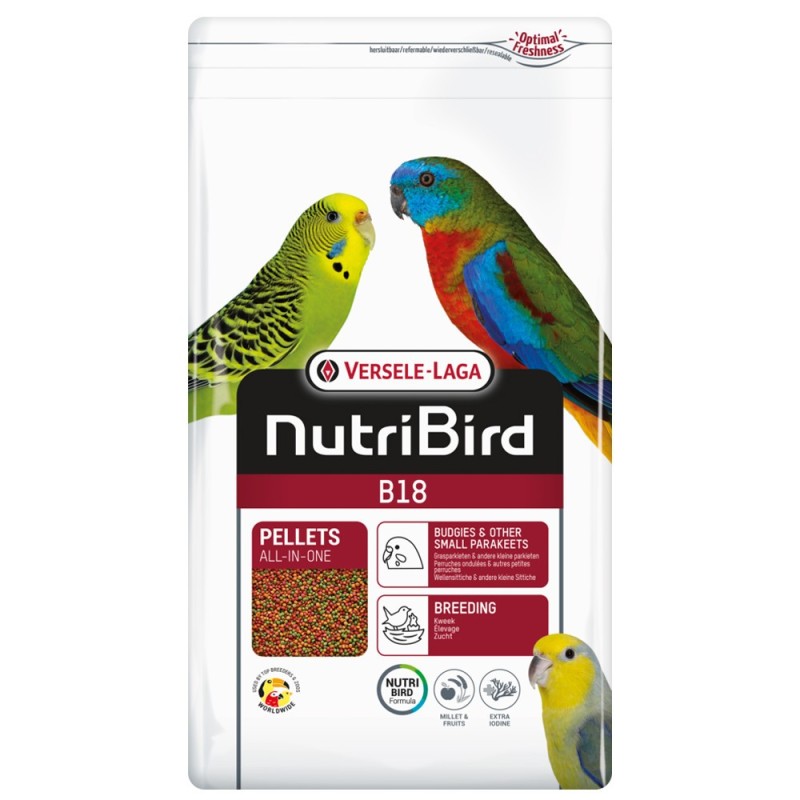 NutriBird B18 - Alimento para criação de periquito e outras pequenas aves - Versele-Laga