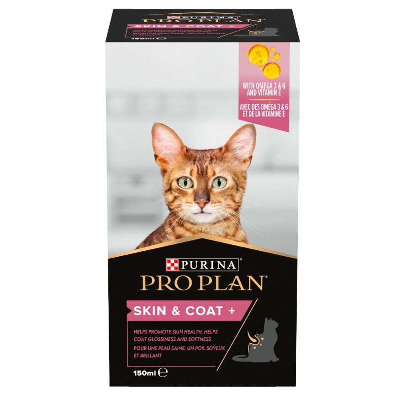 Suplemento para pele pelo saudáveis para gatos - Pro Plan Skin & Coat+