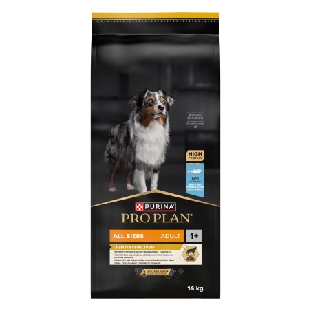 Ração para cão Pro Plan Light/Sterilised - Peixe branco