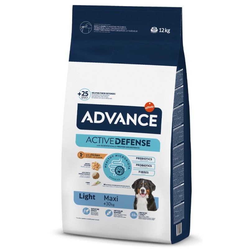 Ração para cão Advance Light Maxi