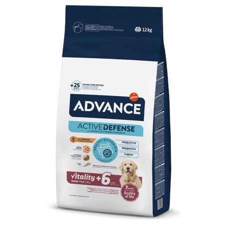 Ração para cão Advance Sénior maxi +6 - Frango e arroz