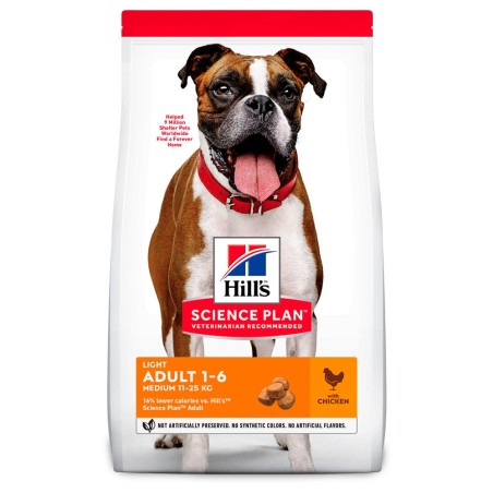 Ração para cão adulto - Hill's Adult Medium Light - Frango