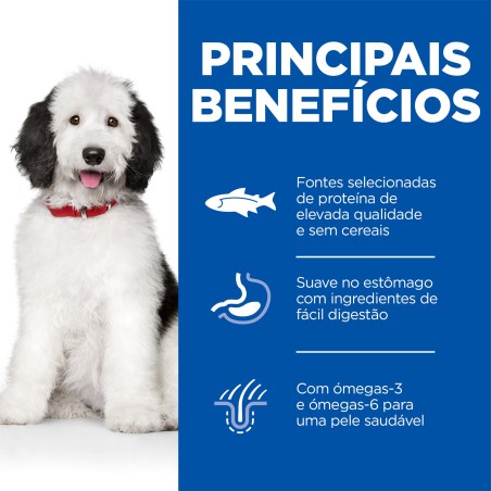 Ração para cães adultos de porte grande com alergias - Hill's Hypoallergenic Large Adult