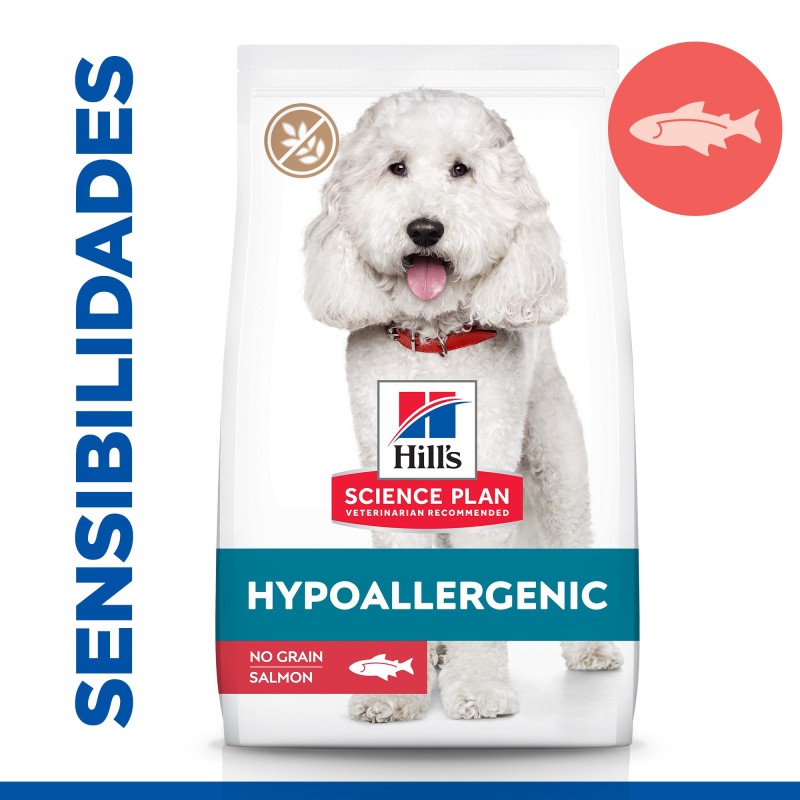 Ração para cães adultos de porte médio com alergias - Hill's Hypoallergenic Medium Adult