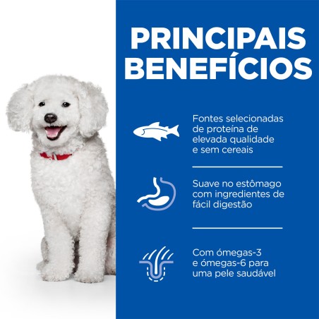 Ração para cães adultos de porte mini e pequeno com alergias - Hill's Hypoallergenic Mini & Small Adult