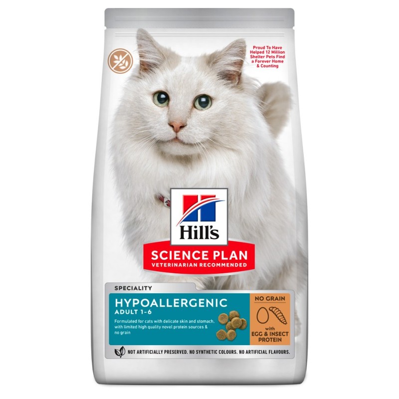 Ração para gatos adultos com alergias - Hill's Hypoallergenic Adult