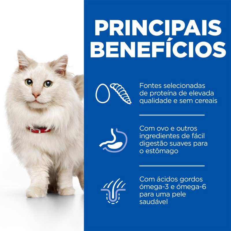Ração para gatos adultos com alergias - Hill's Hypoallergenic Adult