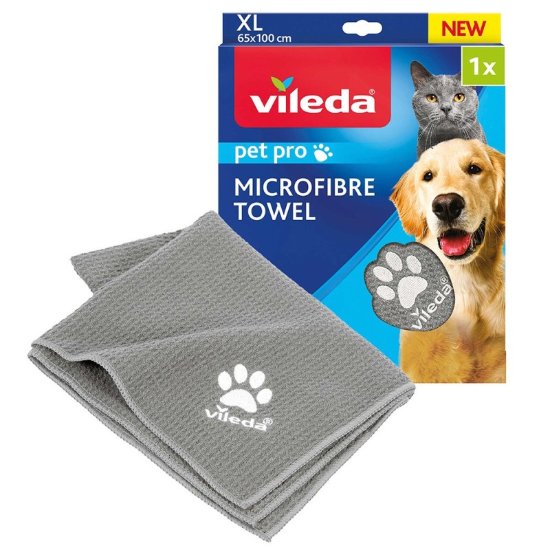 Toalha de microfibra para cães e gatos - Vileda Pet Pro