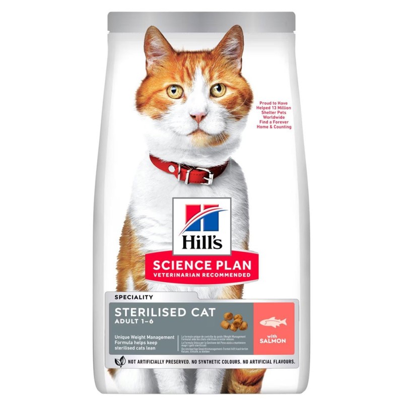 Ração para gato Hill's Sterilised Young Adult - Salmão