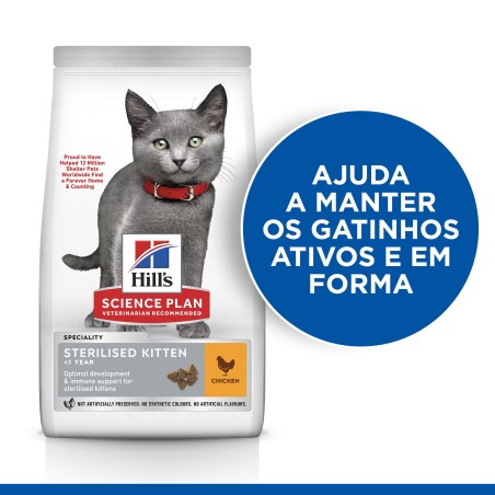 Ração para gato esterilizado - Hill's Kitten - Frango