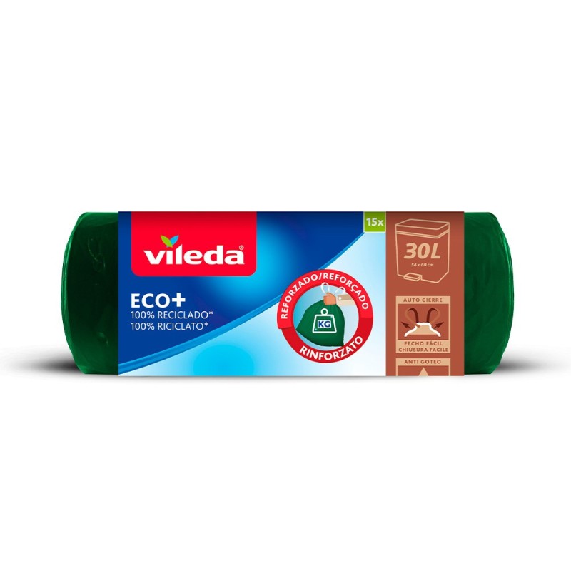 Sacos do lixo reciclados - Vileda Eco+