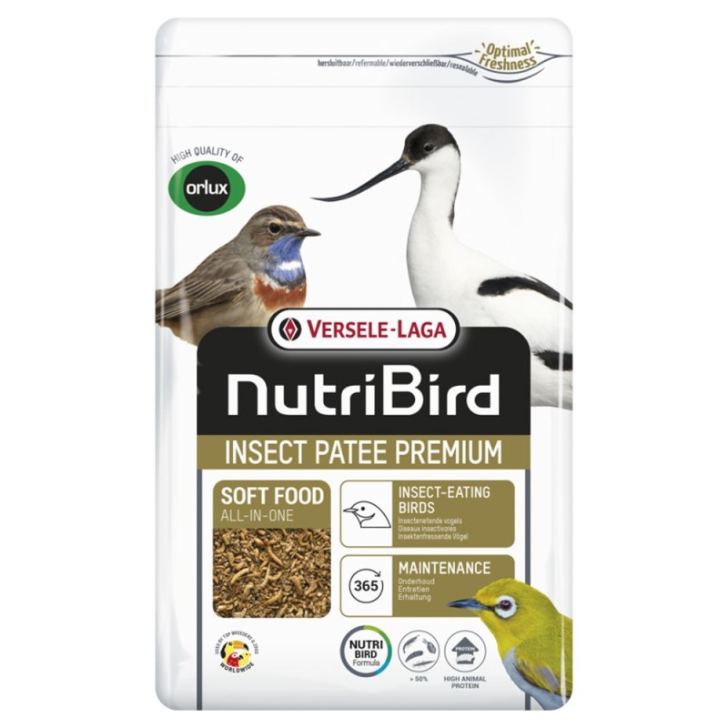 NutriBird Insect Patee Premium - Alimento com insetos para aves