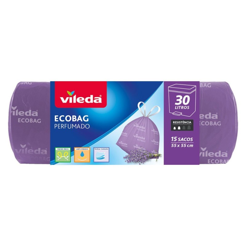 Sacos do lixo perfumados Lavanda Ecobag - Vileda