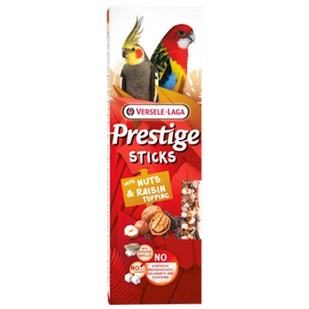 Sticks para periquitos grandes - Nozes e passas