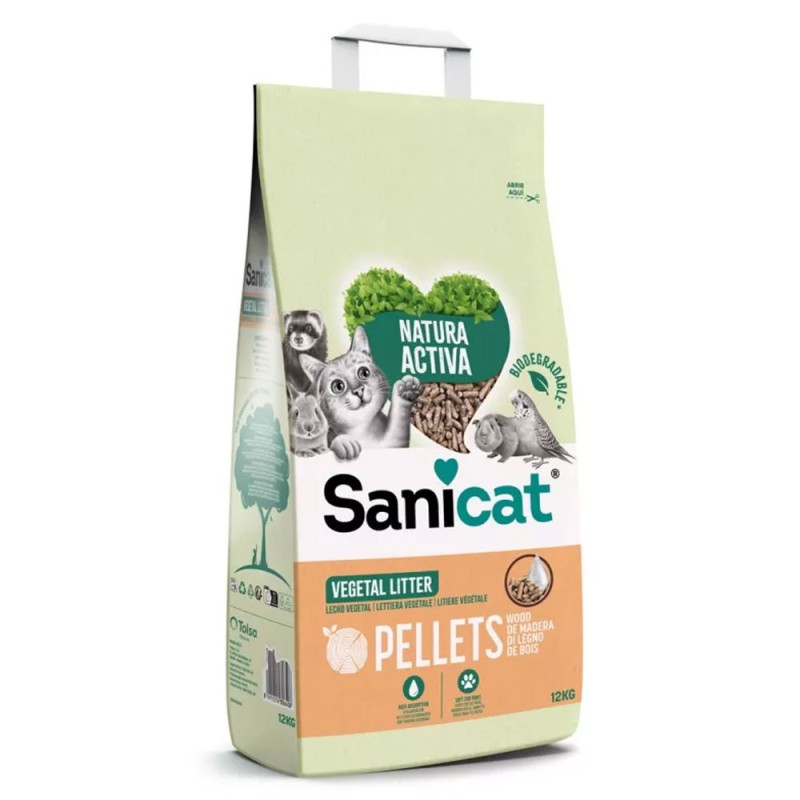 Areia vegetal aglomerante Natura Activa Reciclada - Sanicat