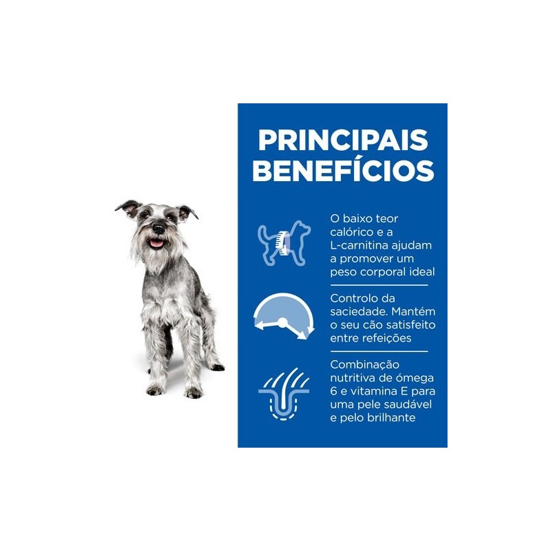 Ração para cão pequeno sénior - Hill's Small & Mini Mature 7+ Light