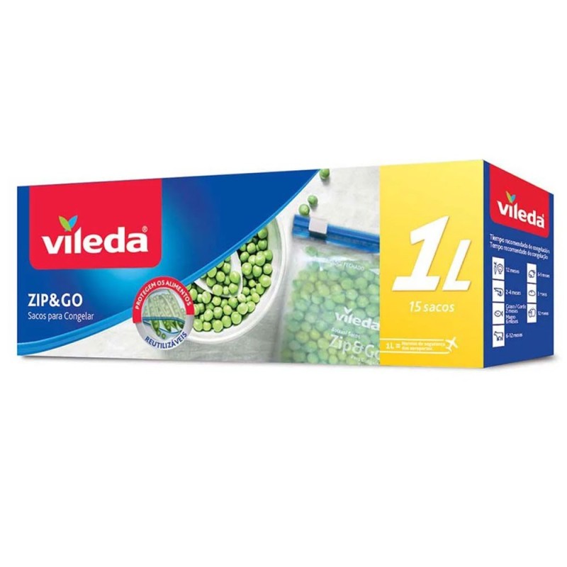 Sacos de congelação Zip & Go - Vileda