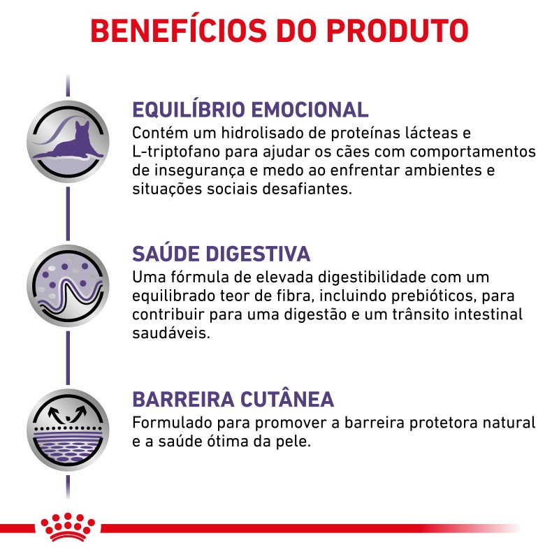 Ração para cão pequeno com ansiedade - Royal Canin VET Calm Small dogs