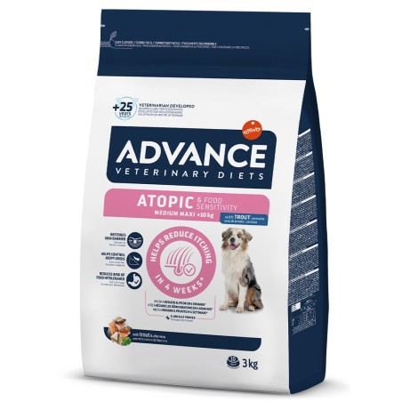 Ração para cão alérgico - Advance VET Atopic Medium/Maxi