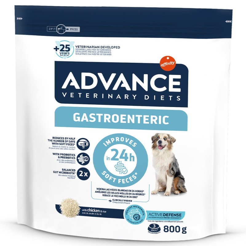 Ração seca para cão adulto com problemas digestivos - Advance VET Gastroenteric