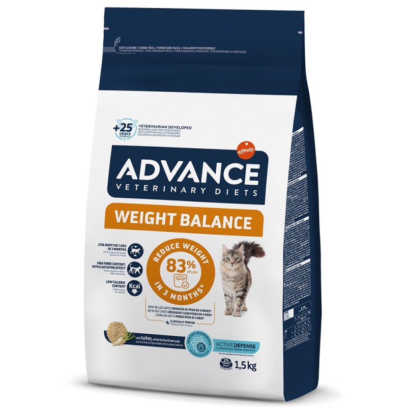 Advance VET Weight Balance - Ração seca para gato adulto