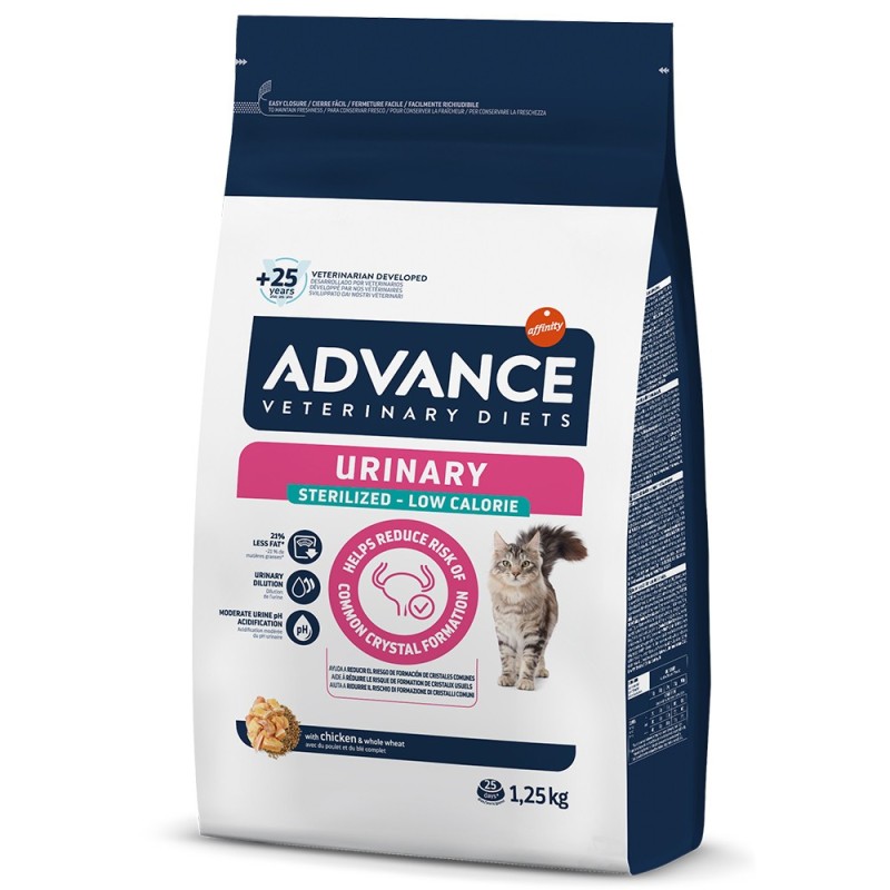 Ração para gato Advance Urinary Sterilized Low calorie