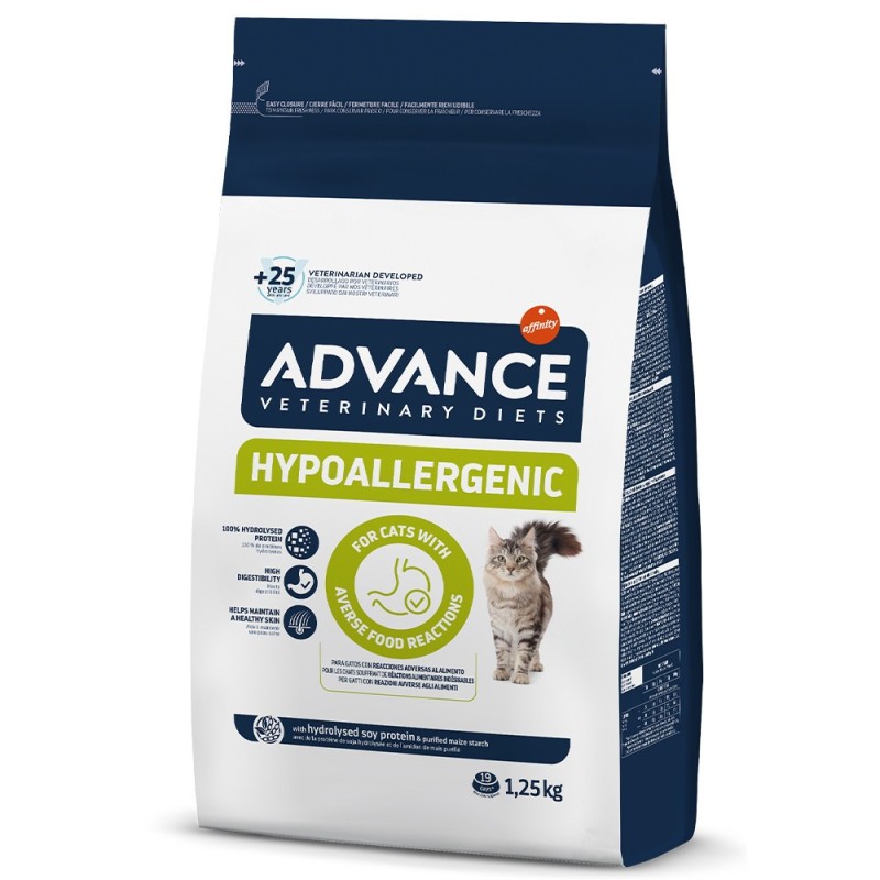 Advance VET Hypoallergenic - Ração seca para gato adulto com alergias
