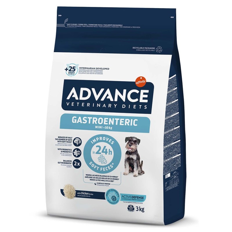 Advance VET Gastroenteric Mini - Ração seca para cão adulto pequeno Advance VET Gastroenteric Mini - Ração seca para cão adulto pequeno