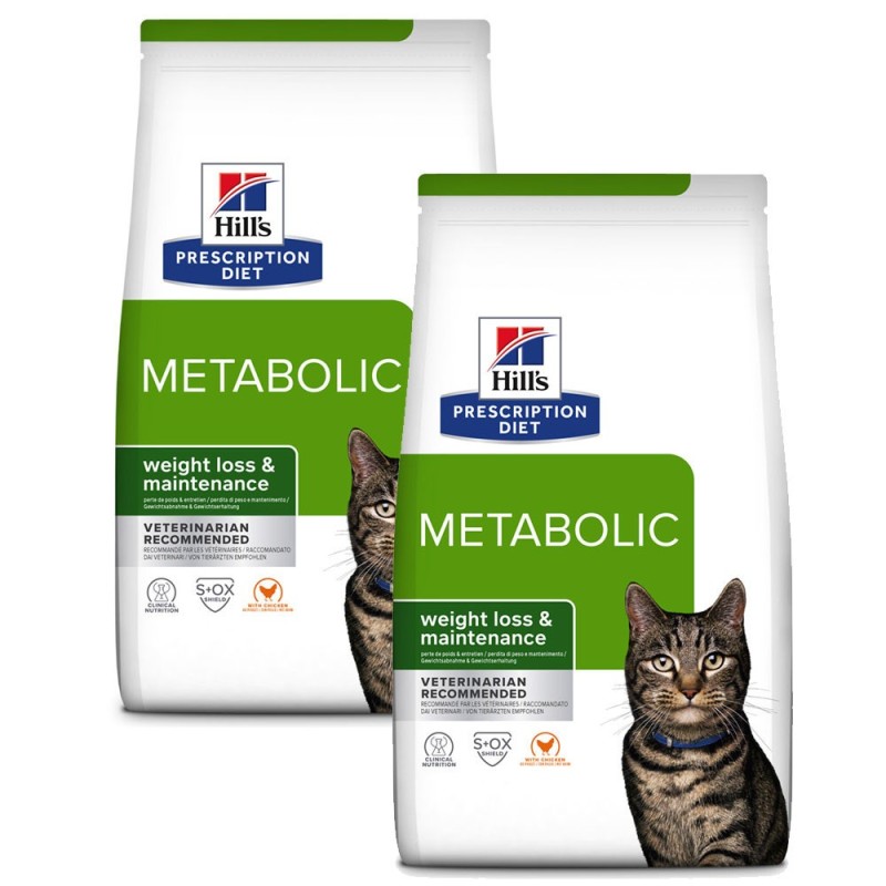 Hill's PD Metabolic - Ração seca para gato para controlo do peso - Frango