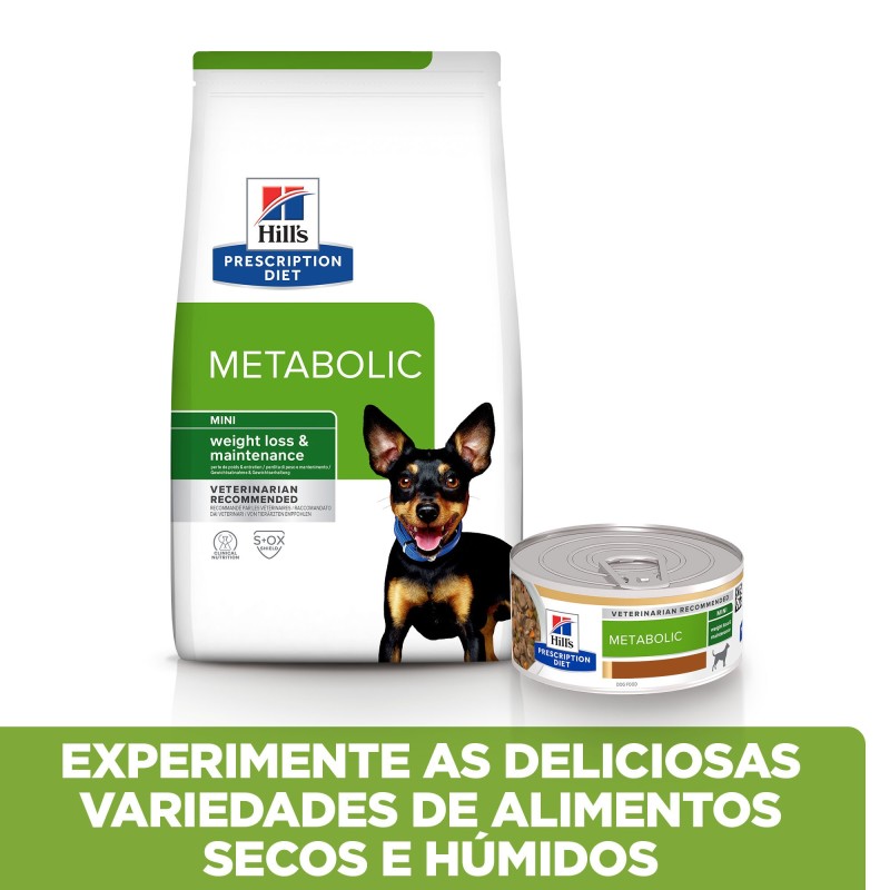 Hill's PD Metabolic Mini - Ração seca para cão pequeno com excesso de peso