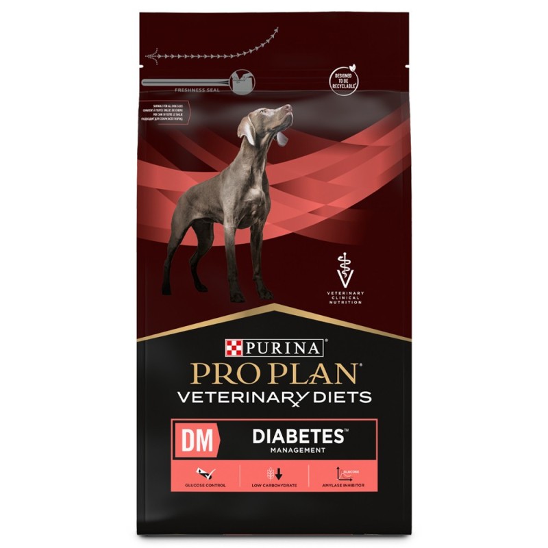 Ração para cão com diabetes - Pro Plan VD DM Diabetes Management