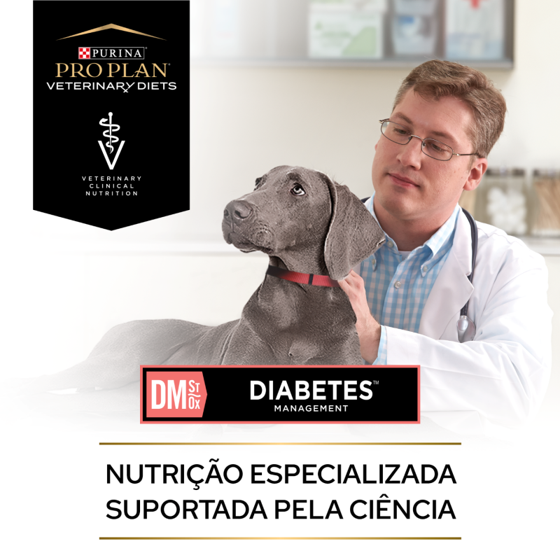 Ração para cão com diabetes - Pro Plan VD DM Diabetes Management Ração para cão com diabetes - Pro Plan VD DM Diabetes Management