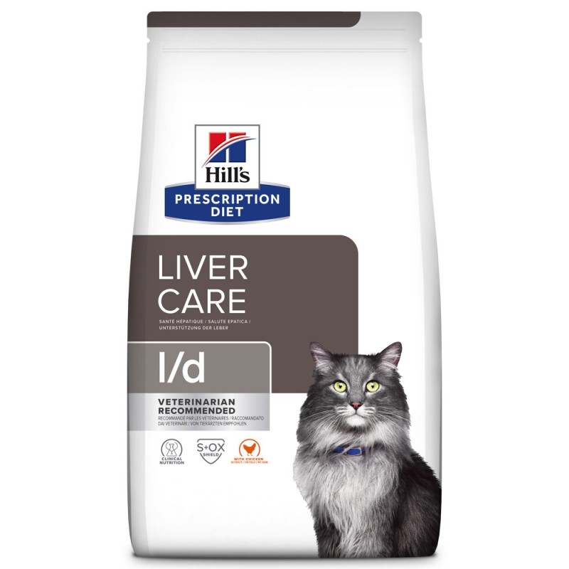 Hill's PD Liver Care l/d - Ração seca para gato para suporte da função hepática