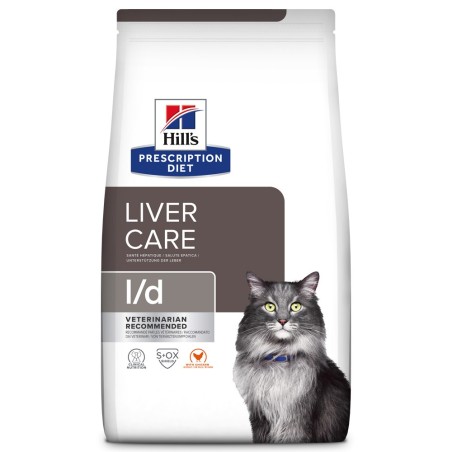 Hill's PD Liver Care l/d - Ração seca para gato para suporte da função hepática