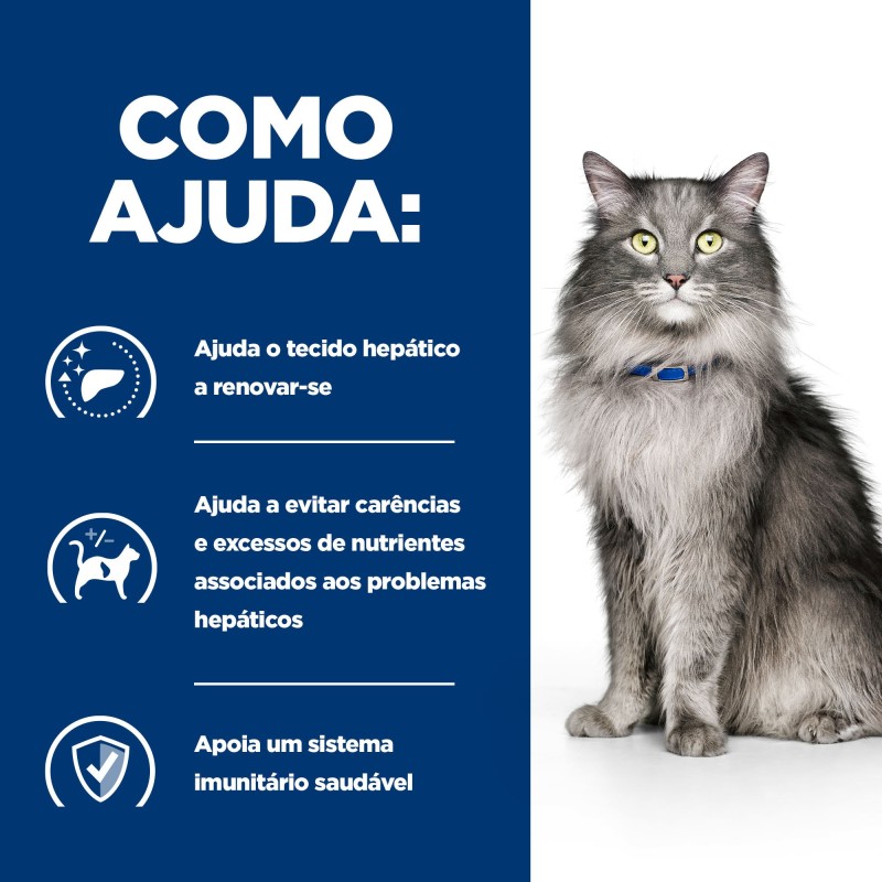 Hill's PD Liver Care l/d - Ração seca para gato para suporte da função hepática