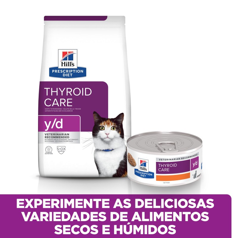 Ração para gato Hill's y/d Feline - Hipertiroidismo