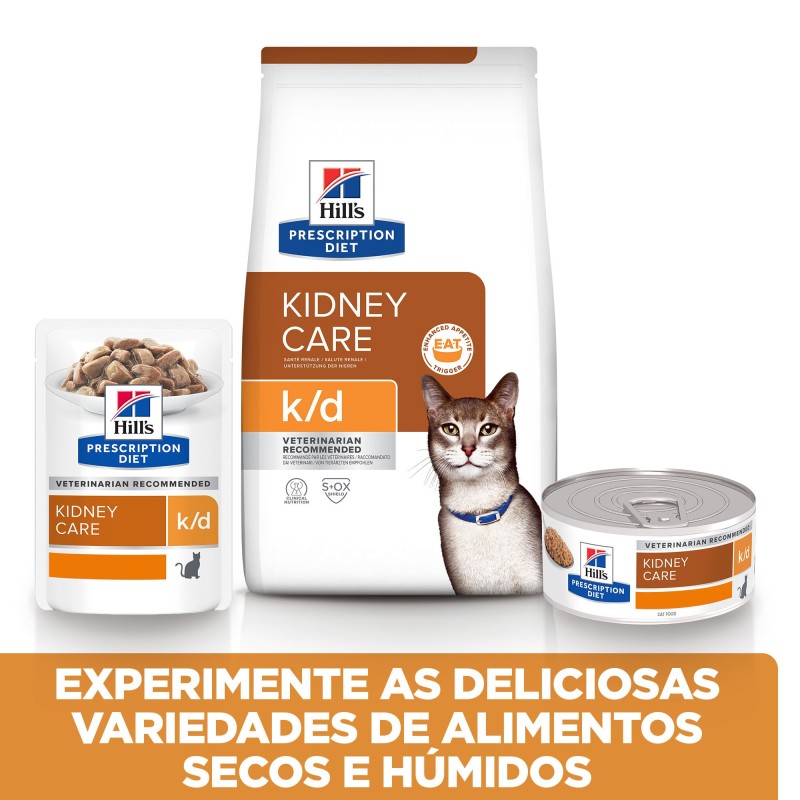 Ração para Gato Hill's k/d Feline - Doença Renal/Problemas Cardíacos Atum