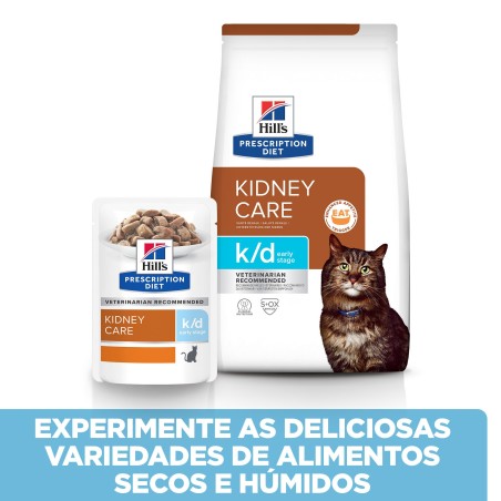 Hill's PD Kidney Care k/d Early stage - Ração seca para gato com doença renal precoce