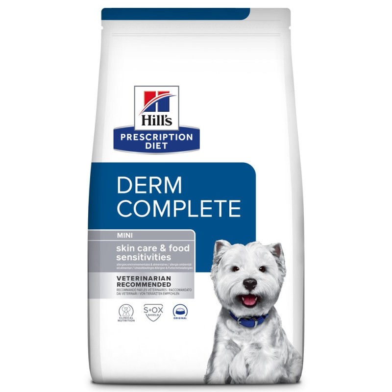 Ração para cão com alergias Hill's Prescription Diet Derm Complete