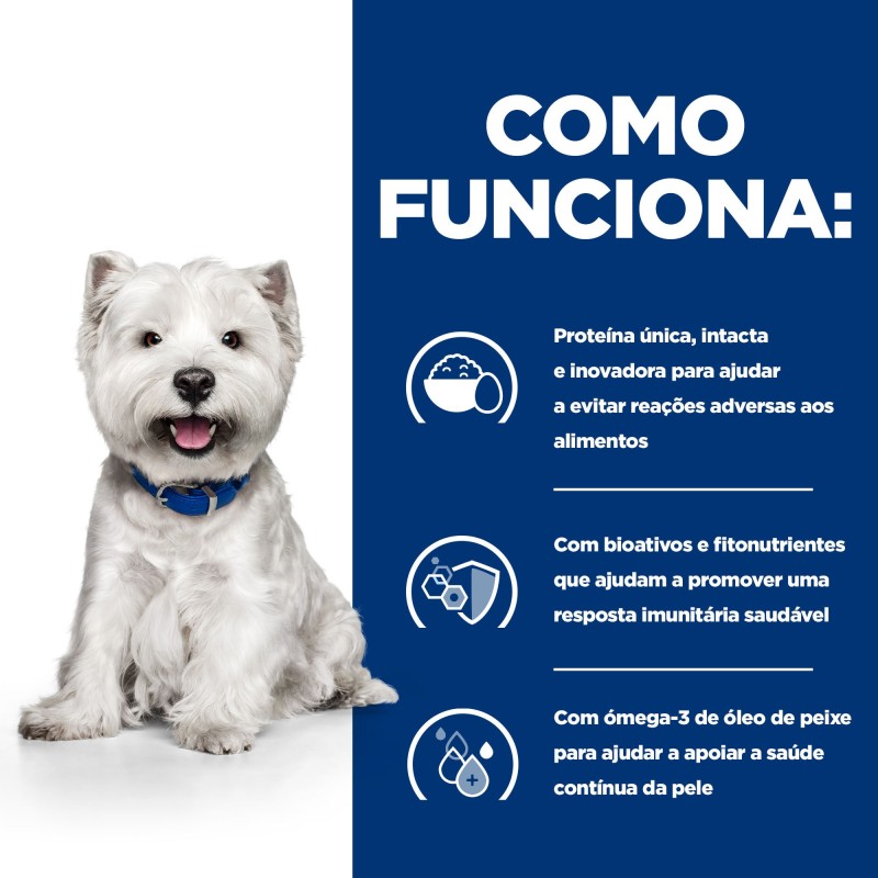 Ração para cão com alergias Hill's Prescription Diet Derm Complete