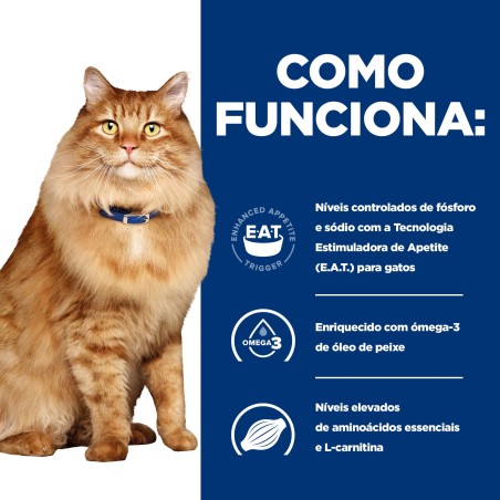 Hill's PD Kidney + Mobility k/d j/d - Ração seca para gato para a saúde renal e articular