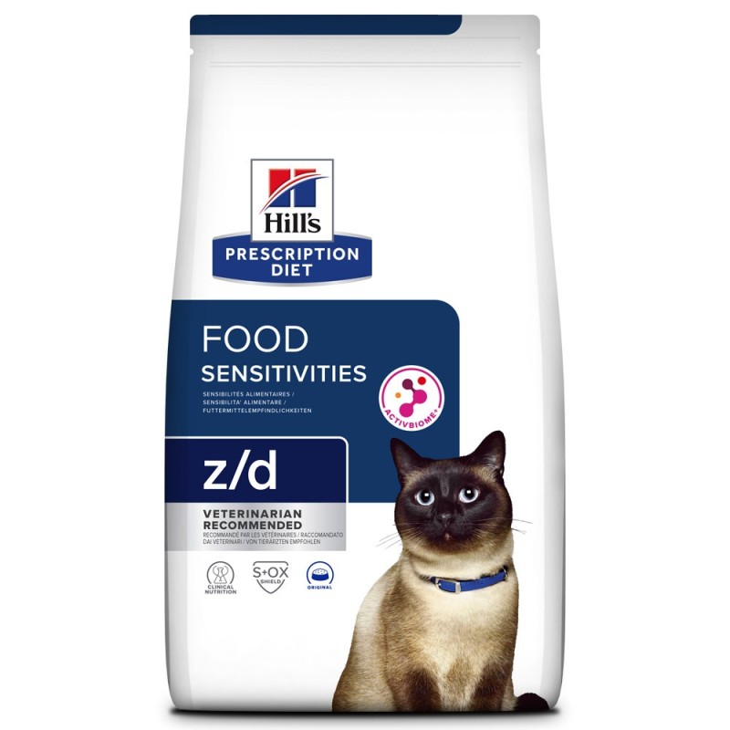 Ração para gato com sensibilidades Hill's z/d Food Sensitives