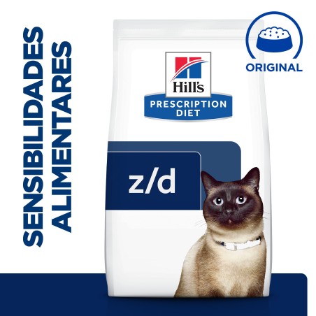 Ração para gato com sensibilidades Hill's z/d Food Sensitives