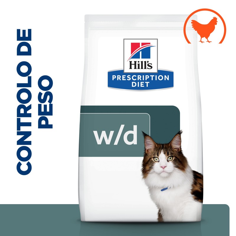 Hill's PD Digestive/Weight Management w/d - Ração seca para Gato