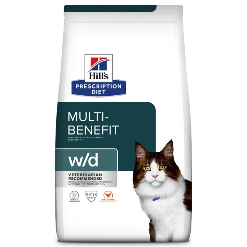 Hill's PD Digestive/Weight Management w/d - Ração seca para Gato